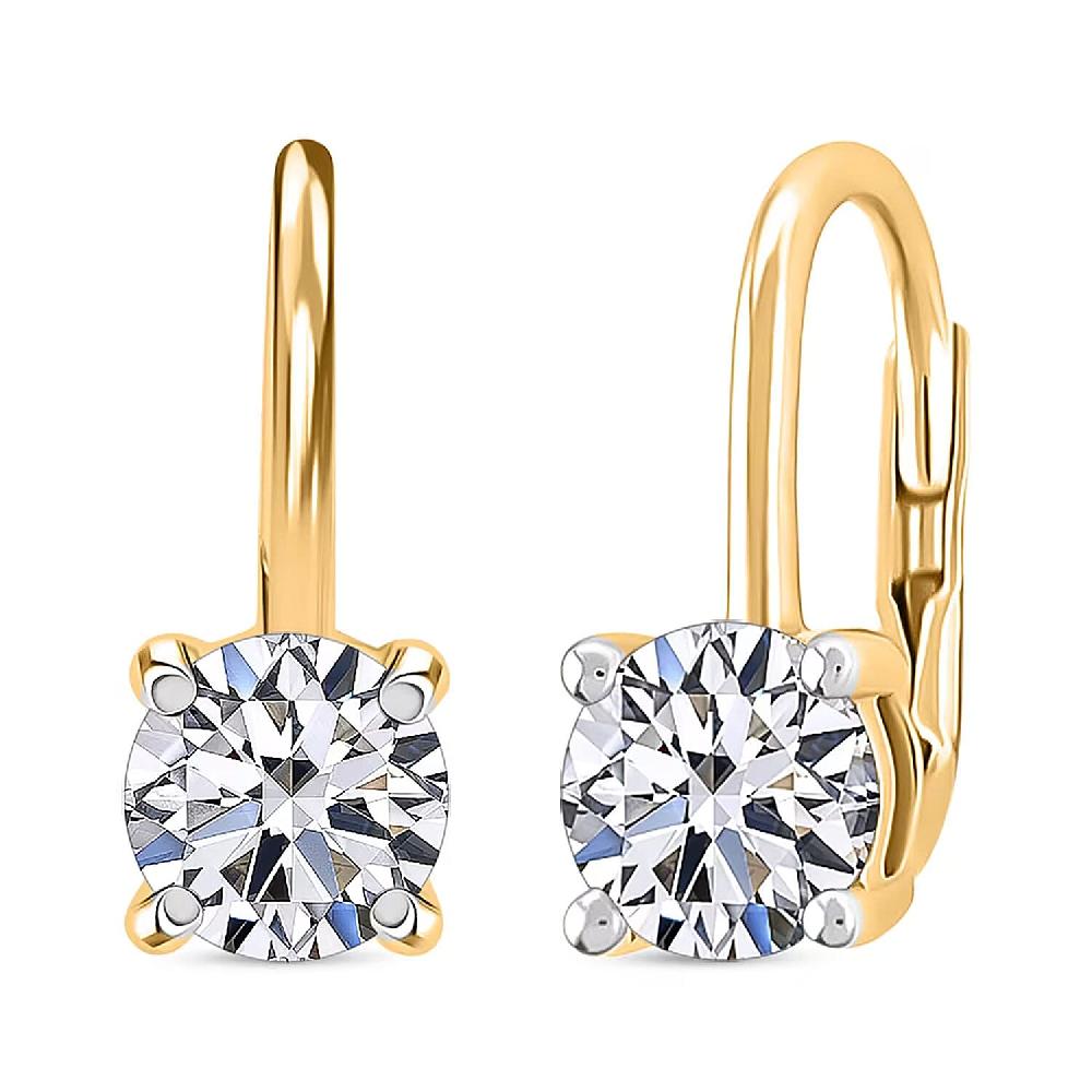 shop lc Luxuriant Lab Grown Diamond G VS 4.00 ctw Earrings in 14K Yellow Gold