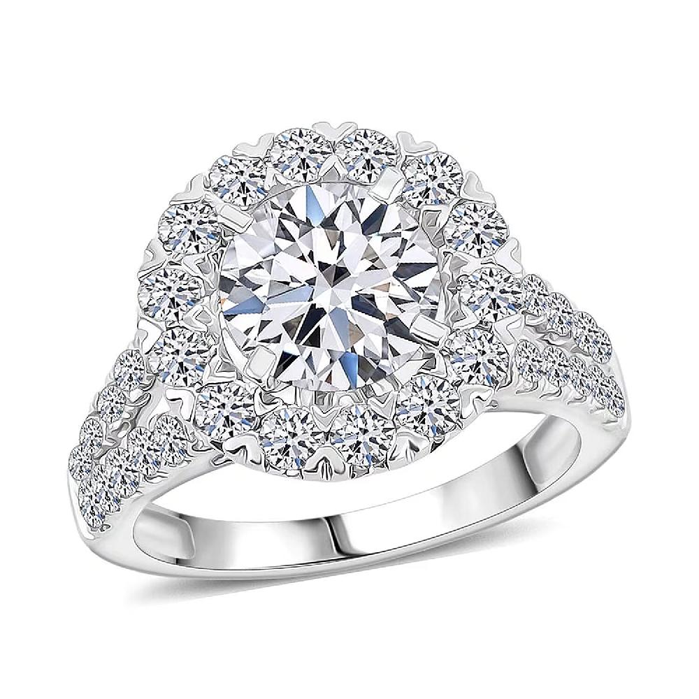 shop lc Luxuriant Lab Grown Diamond Infinite Ring in 14K White Gold 3.38 ctw