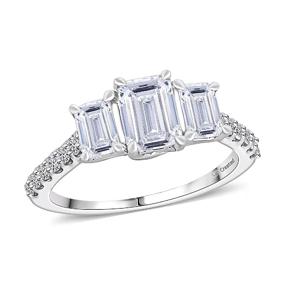 shop lc Luxuriant Lab Grown Diamond Ring in 14K White Gold 2.00 ctw