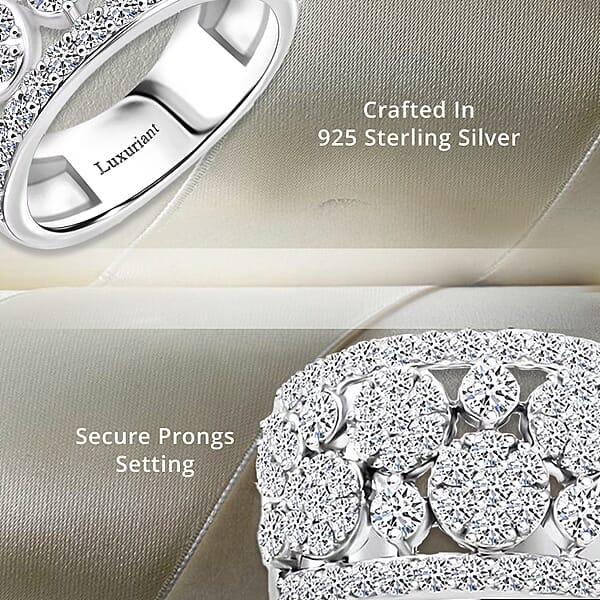 Shop Lc Luxuriant Lab Grown Diamond Ring In Sterling Silver 2.00 Ctw (G SI)