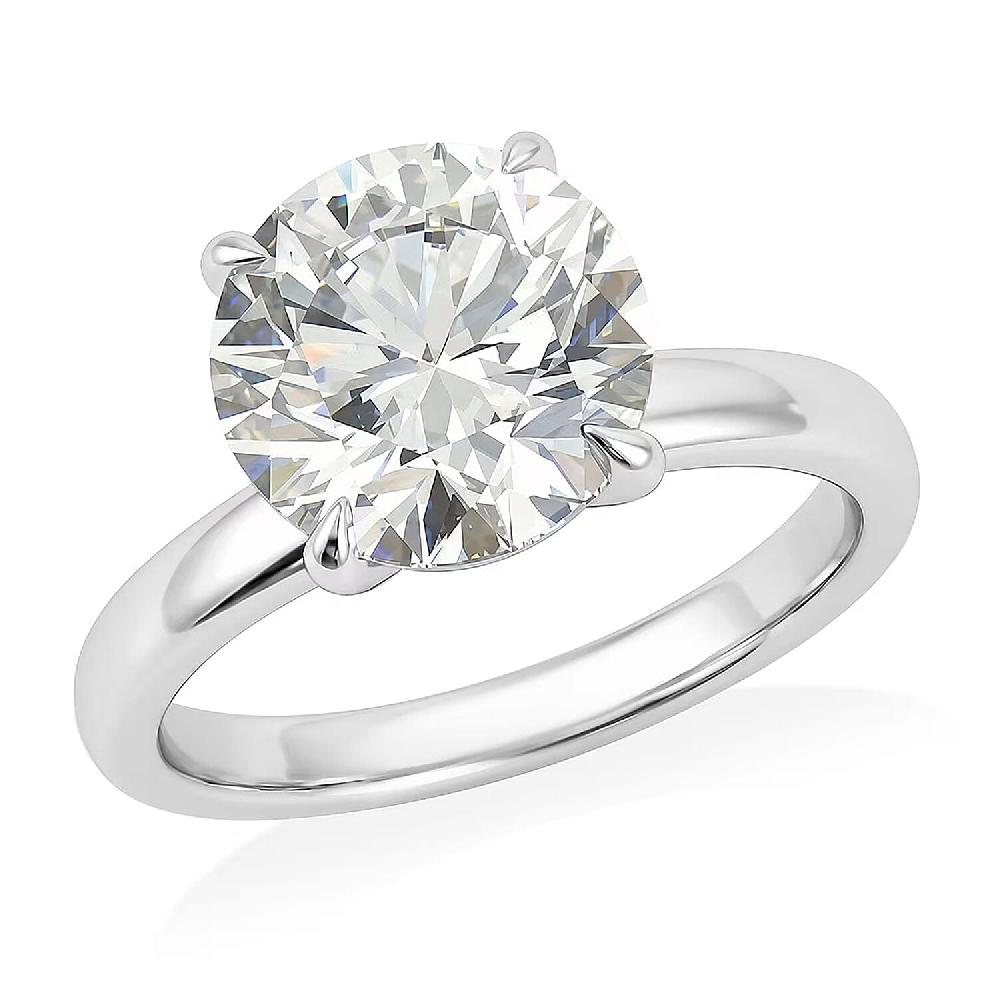 shop lc Luxuriant Lab Grown Diamond Solitaire Ring in 14K White Gold 3.00 ctw