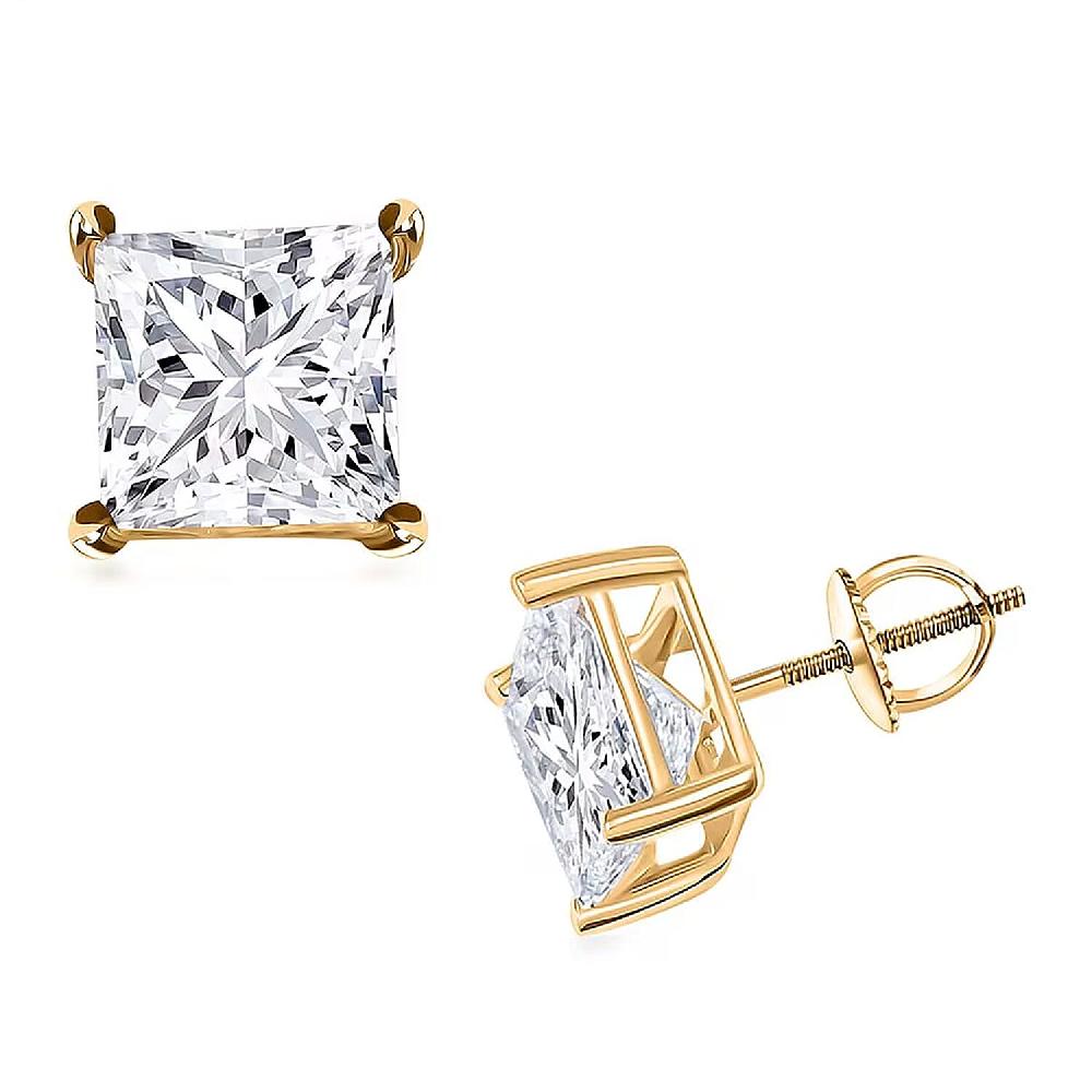 shop lc Luxuriant Lab Grown Diamond VS2-G 7.00 ctw Earrings in 14K Yellow Gold