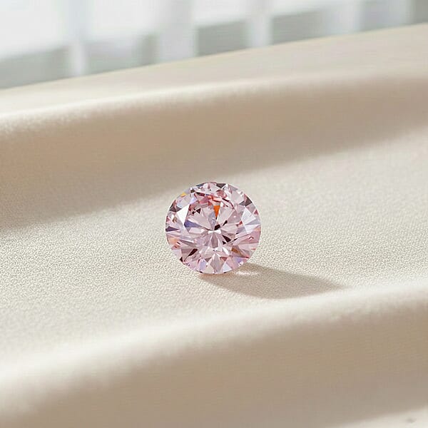Shop Lc Luxuriant Lab Grown Pink Diamond (IR) (Round) (VS) 1.50 Ctw