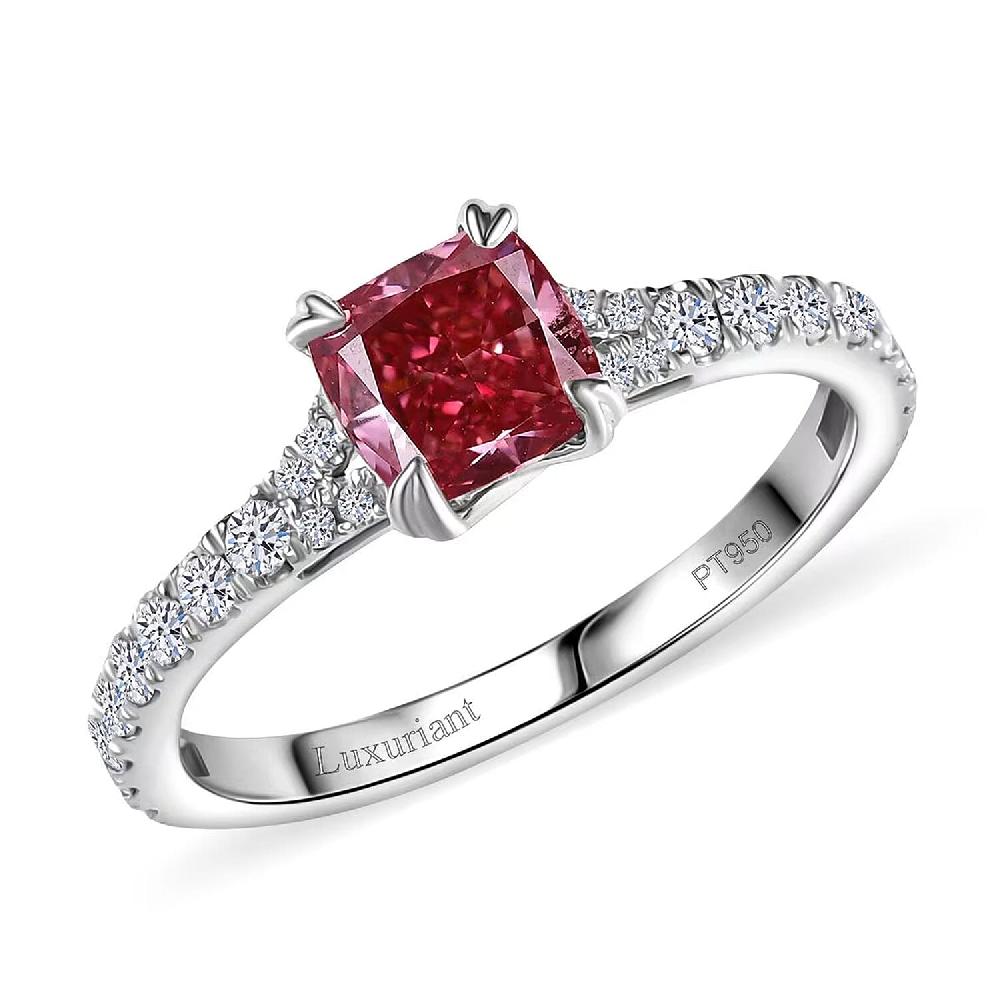 shop lc Luxuriant Lab Grown Pink Diamond (VS) Lab Grown Diamond Dawn Rose Ring in 950 Platinum 1.50 ctw shop lc Luxuriant Lab Grown Pink Diamond (VS) Lab Grown Diamond Dawn Rose Ring in 950 Platinum 1.50 ctw