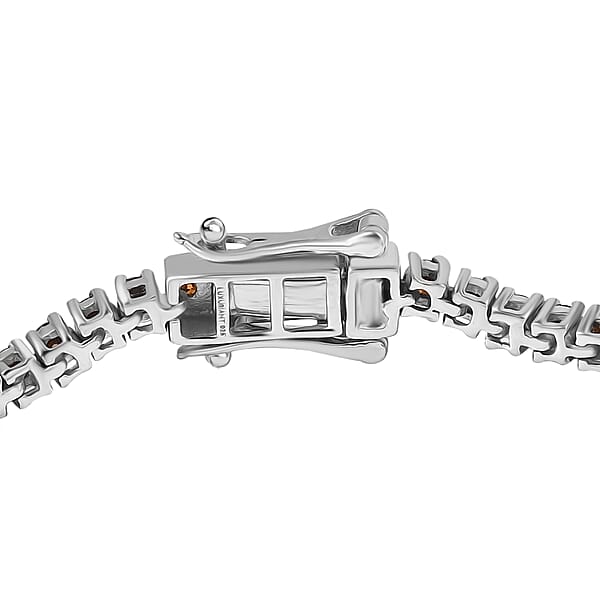 Shop Lc Luxuriant Lab Grown Red Diamond (IR) SI 3.00 Ctw Scarlet Glow Bracelet In Rhodium Over Sterling Silver (6.50 In)