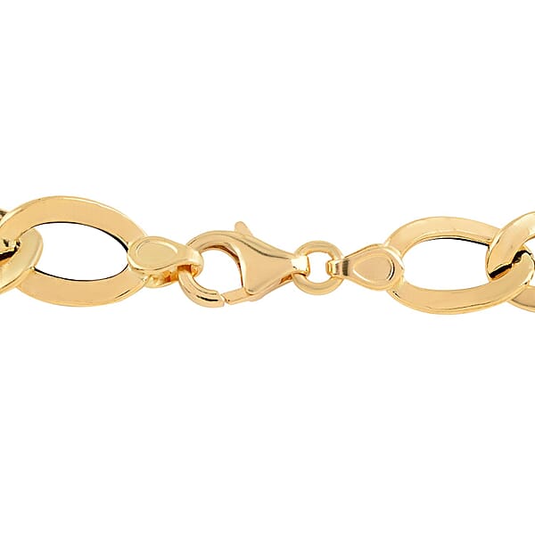 Shop Lc Maestro Gold Collection Italian 18K Yellow Gold Antico Oro Hammered Bold Curb Bracelet (8.00 In) 4.67 Grams