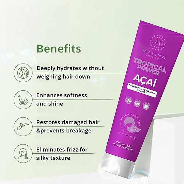 Shop Lc Malina Tropical Power Acai Nourishing & Revitalizing Shampoo (10oz)