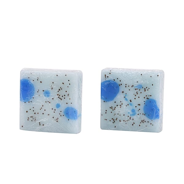 Shop Lc Marigold And Lotus 2 Pack Mixed Aroma 2 In 1 Soap Sponge With Sea Salt And Wild Bluebell - Blue