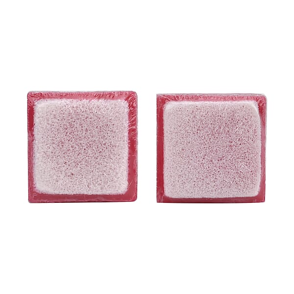Shop Lc Marigold And Lotus 2 Pack Mixed Aroma 2 In 1 Soap Sponge With Rose And Shea Butter - Red