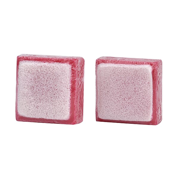 Shop Lc Marigold And Lotus 2 Pack Mixed Aroma 2 In 1 Soap Sponge With Rose And Shea Butter - Red