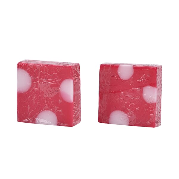Shop Lc Marigold And Lotus 2 Pack Mixed Aroma 2 In 1 Soap Sponge With Rose And Shea Butter - Red