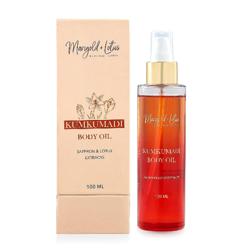 shop lc Marigold and Lotus Kumkumadi Body Oil 100ml