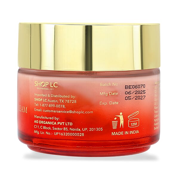 Shop Lc Marigold And Lotus Kumkumadi Face Cream With Saffron & Lotus Extracts 3.30oz
