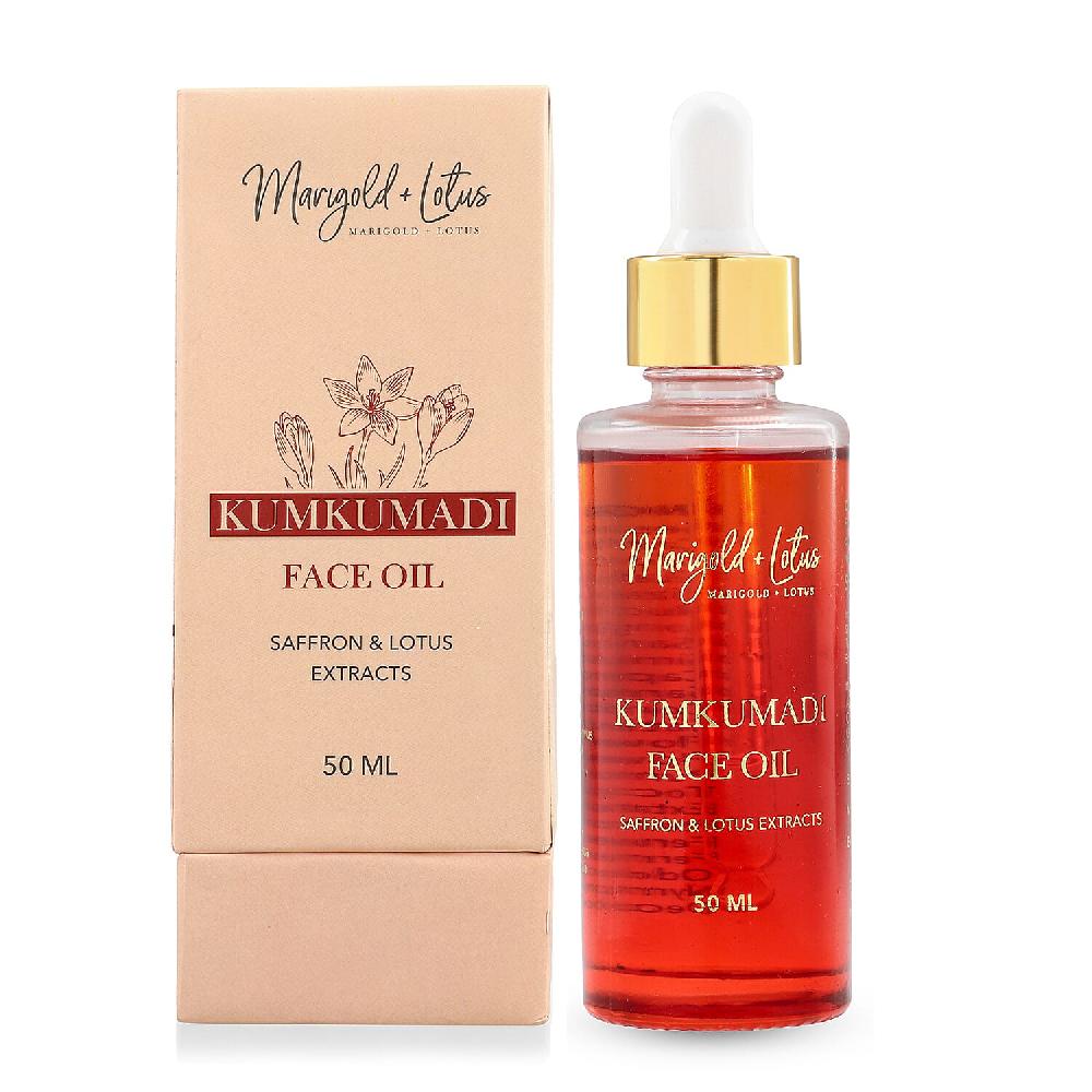 shop lc Marigold and Lotus Kumkumadi Face Oil with Saffron & Lotus Extracts 1.67oz