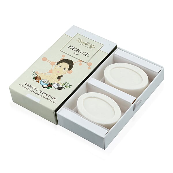 Shop Lc Marigold And Lotus Set Of 2 Jojoba Oil Soap (Shea Butter Vitamin C Retinol And Collagen)