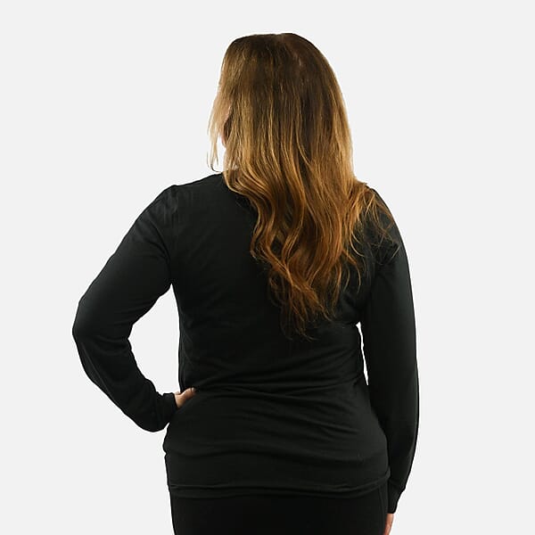 Shop Lc Max Studio Performance Black Arizona Tie Front Top - L