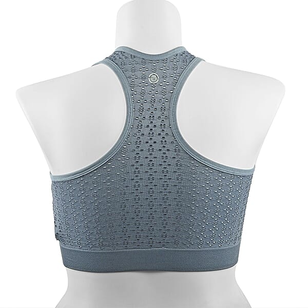 Shop Lc Max Studio Performance Charcoal Camelia Sports Bra - M