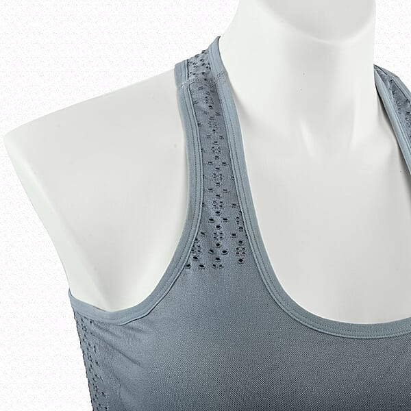 Shop Lc Max Studio Performance Charcoal Camelia Sports Bra - M