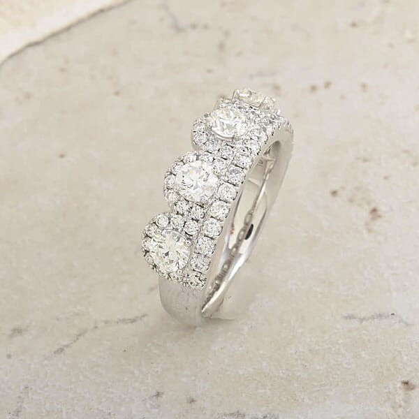 Shop Lc Modani F VS1 Diamond 1.65 Ctw Ring In 950 Platinum