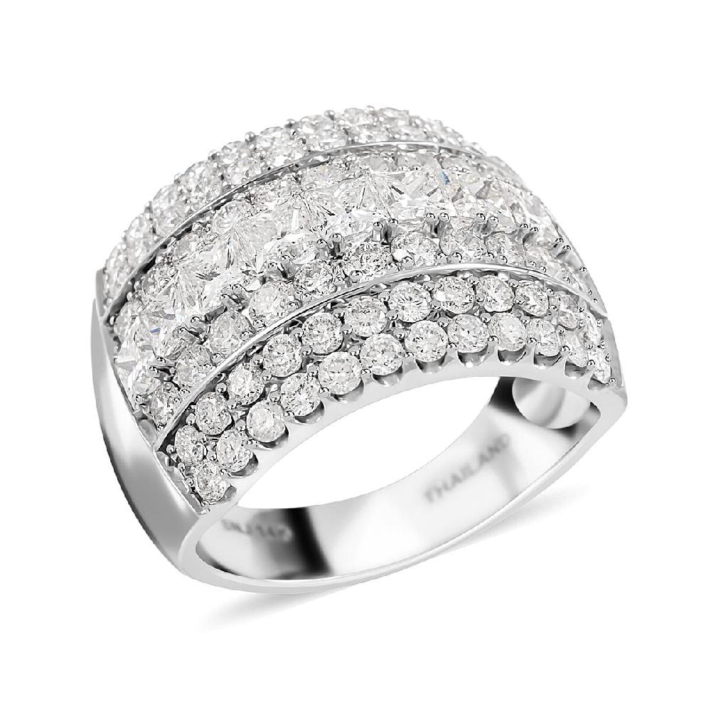 shop lc Modani G-SI Diamond Ring in 14K White Gold 3.00 ctw