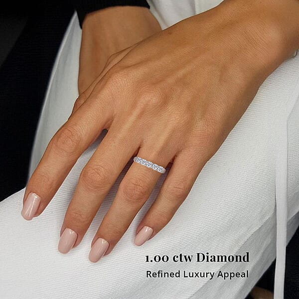 Shop Lc Modani Natural Diamond (G VVS2) Ring In 950 Platinum 1.00 Ctw