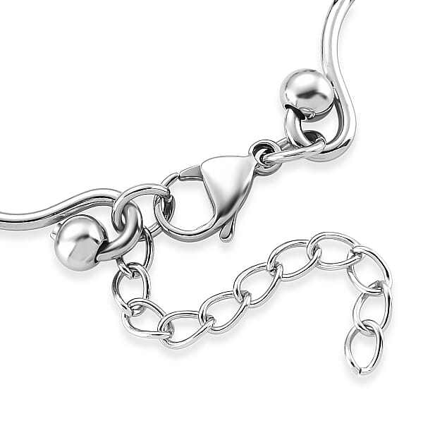 Shop Lc Modern Wave Link Chain Bracelet In ION Plated YG And Stainless Steel (7.00 In)