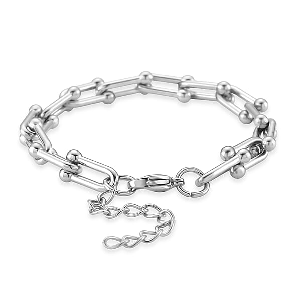 Shop Lc Moderna Cavallo Chain Bracelet In Stainless Steel (7.00 In)