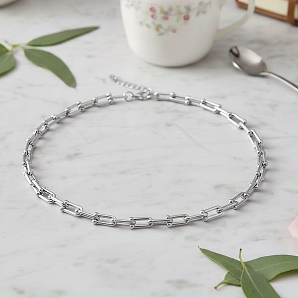 Shop Lc Moderna Cavallo Chain Necklace In Stainless Steel (20-22 Inches)