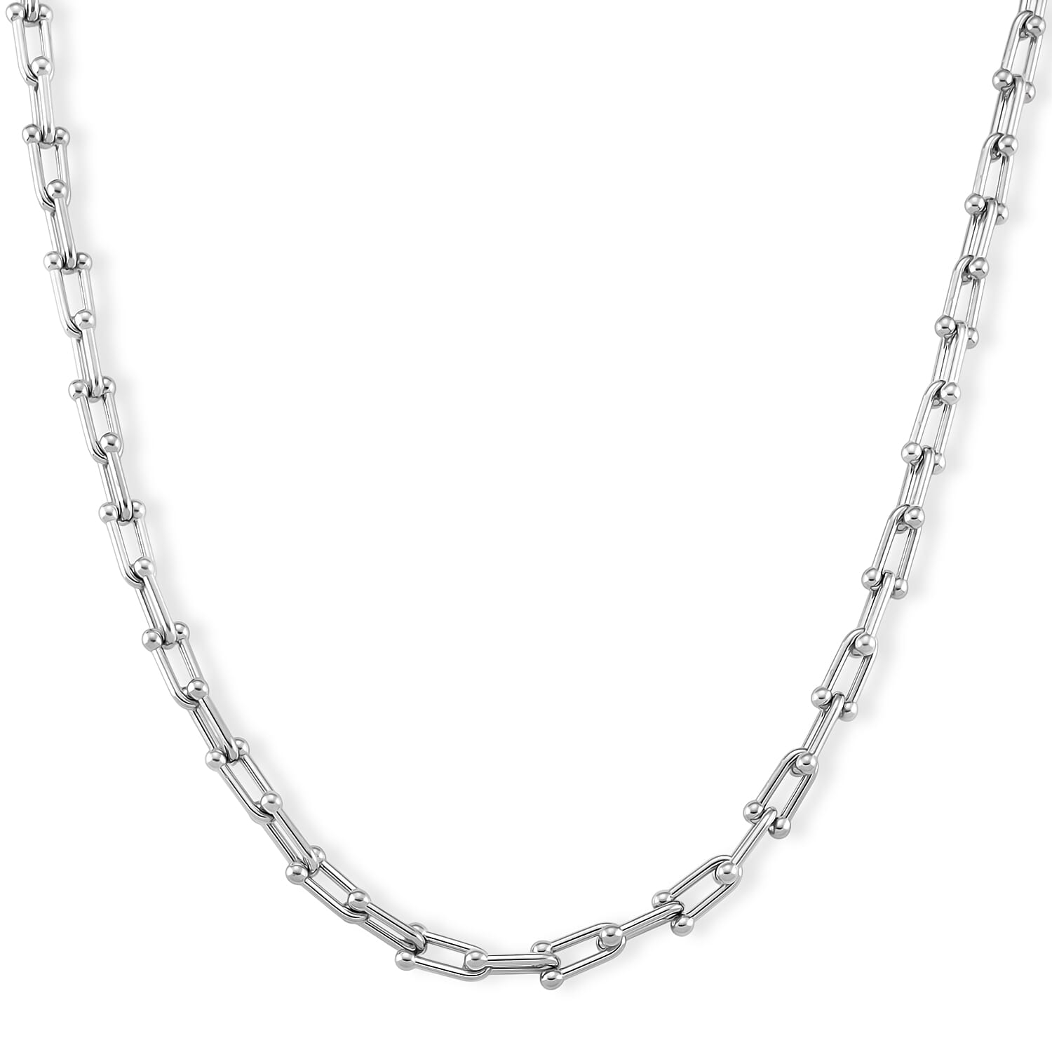 shop lc Moderna Cavallo Chain Necklace in Stainless Steel (20-22 Inches)
