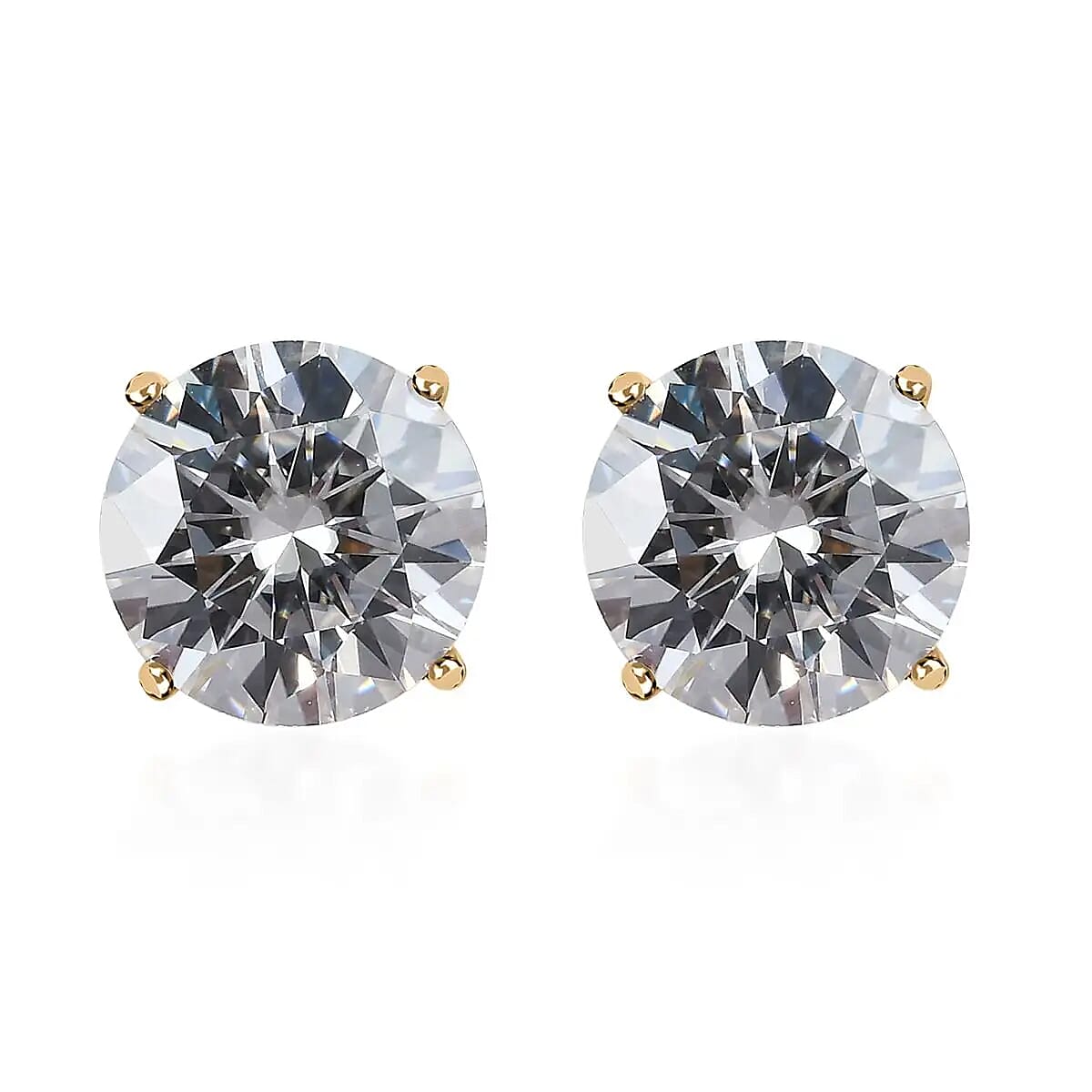 shop lc Moissanite 1.85 ctw Stud Earrings in 14K Yellow Gold