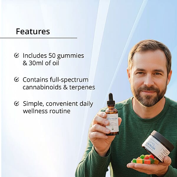 Shop Lc MontKush Daily Calm Combo Full Spectrum Gummies & Rosin Oil (50 Counts & 1oz)