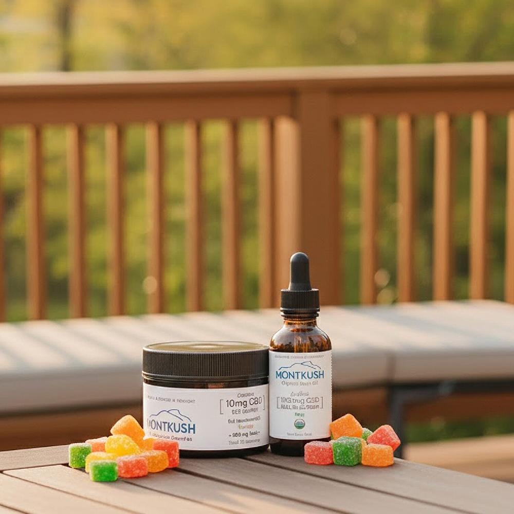 shop lc MontKush Daily Calm Combo Full Spectrum Gummies & Rosin Oil (50 Counts & 1oz)