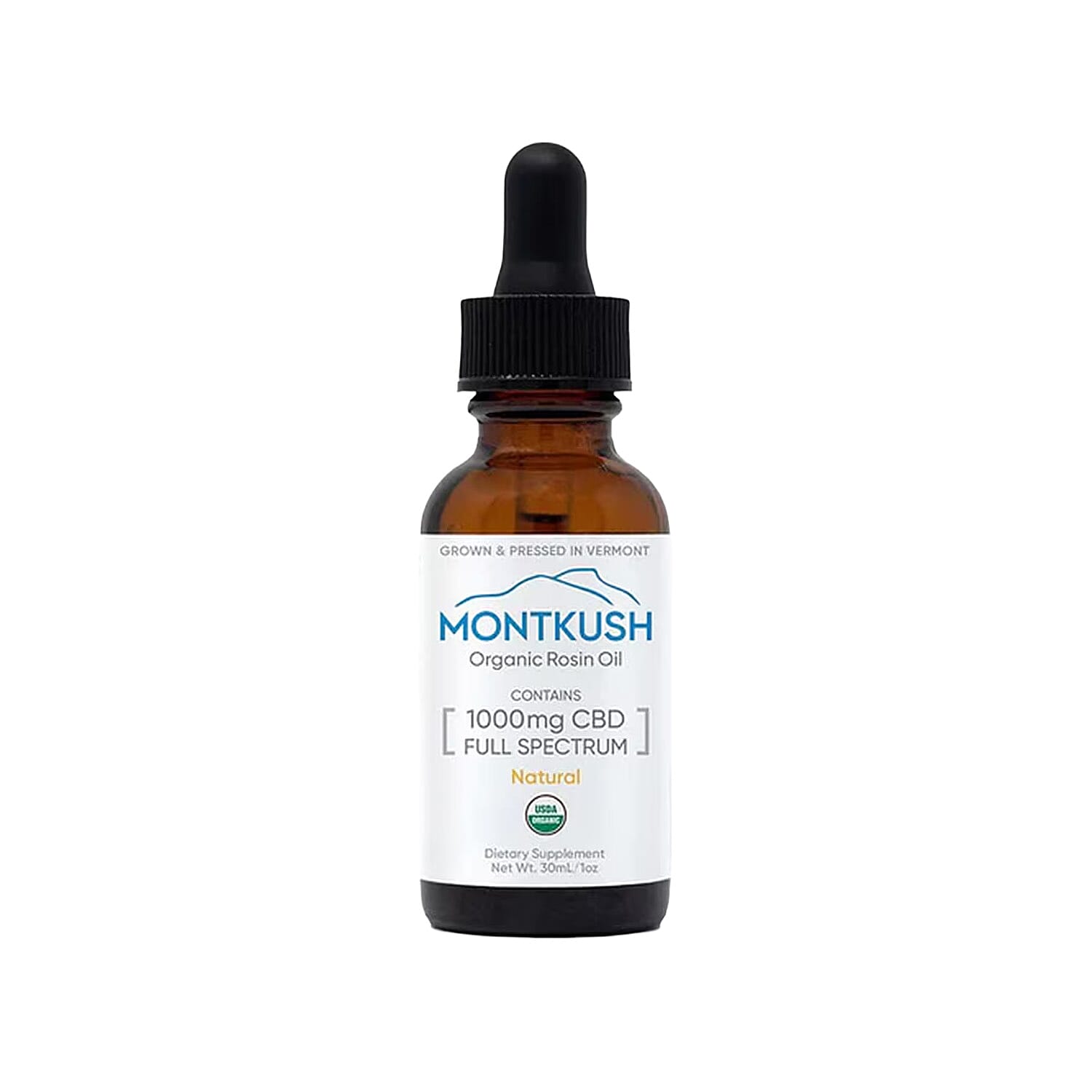 shop lc Montkush USDA Organic 1000mg CBD Rosin Oil - Natural Flavor