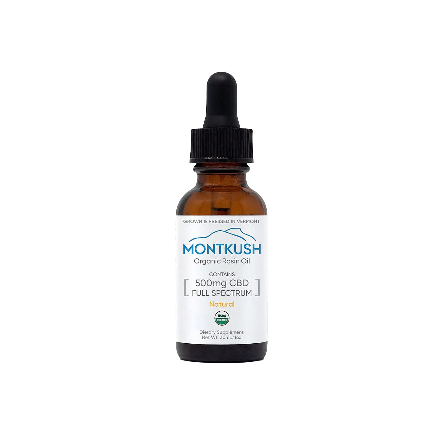 shop lc MontKush USDA Organic Natural 500mg CBD Rosin Oil (1oz)