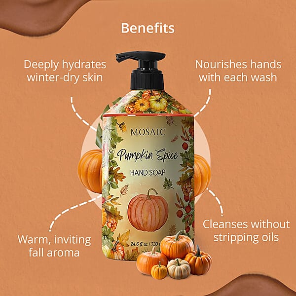 Shop Lc Mosaic Liquid Hand Soap Autumn Collection- Pumpkin Spice (2x24.6oz)
