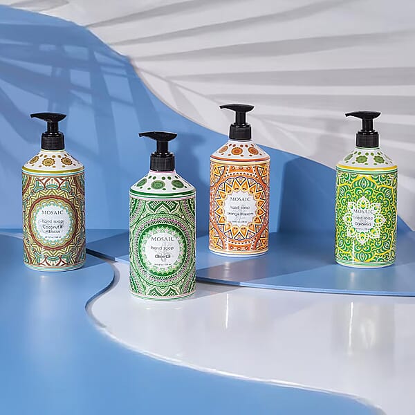 Shop Lc Mosaic Liquid Hand Soap Series- Olive Oil Coconut & Hibiscus Gardenia And Orange Blossom (24.6oz Each)