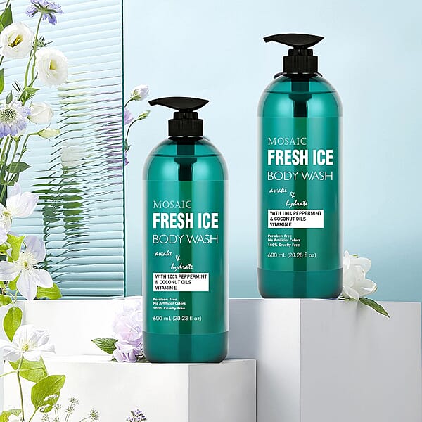 Shop Lc Mosaic Series Fresh Ice Body Wash Set Of 2 20.28 Fl Oz Each