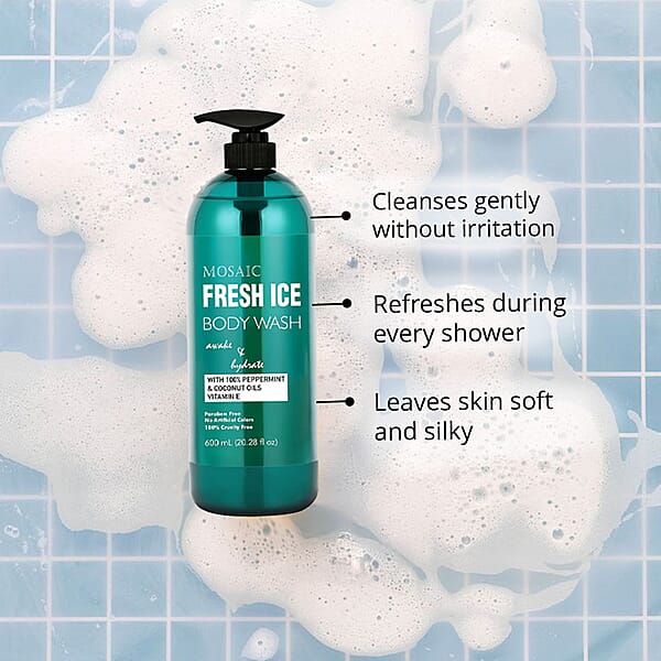 Shop Lc Mosaic Series Fresh Ice Body Wash Set Of 2 20.28 Fl Oz Each