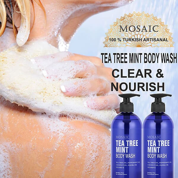 Shop Lc Mosaic Tea Tree Mint Body Wash With Jojoba & Coconut Oil(2x20.28oz)