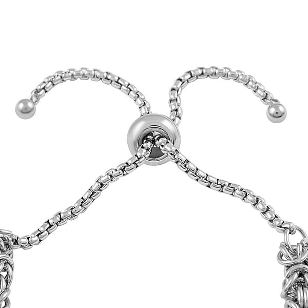 Shop Lc Multi Color Simulated Diamond Bolo Bracelet In Stainless Steel 9.00 Ctw Tarnish-Free Waterproof Sweat Proof Jewelry