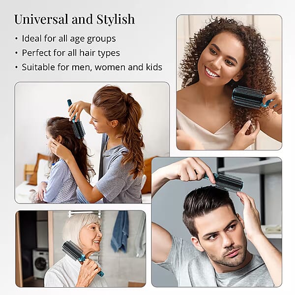 Shop Lc Neomi Portable Easy Clean Rotating Comb - Blue