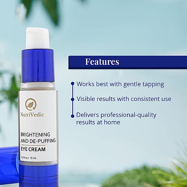 Shop Lc NutriVedic Brightening And De-Puffing Eye Cream (Ships In 5-7 Days)