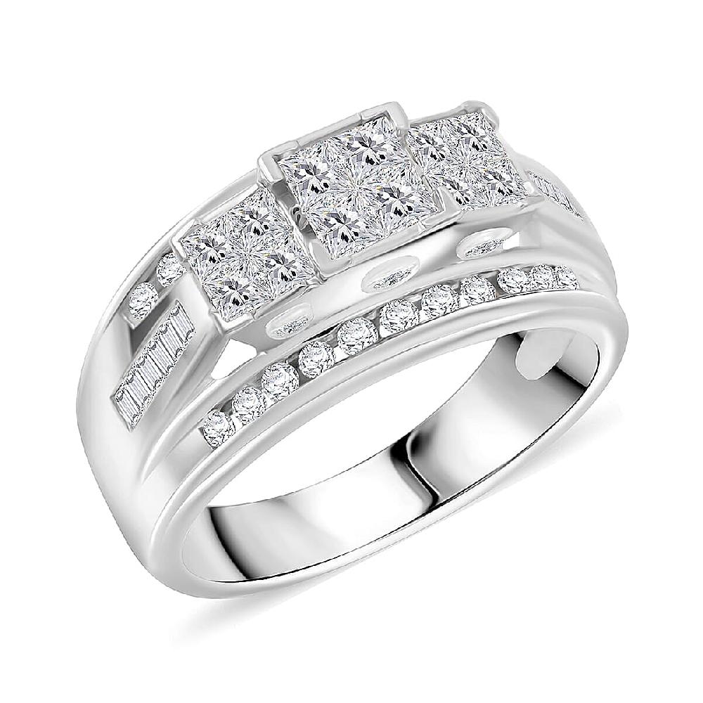 shop lc NY CLOSEOUT 10K White Gold Diamond (G-H I2) Ring (5.15 g) 1.00 ctw