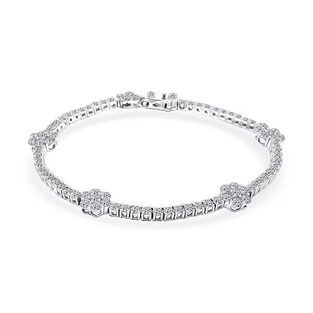 shop lc NY CLOSEOUT 950 Platinum Luxuriant Lab Grown Diamond (VVS - EF) Bracelet (13.35 g) (7.25 In) 5.25 ctw