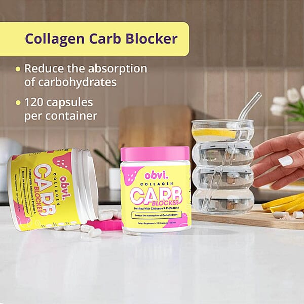 Shop Lc Obvi Collagen Carb Blocker Dietary Supplement (120 Capsules)