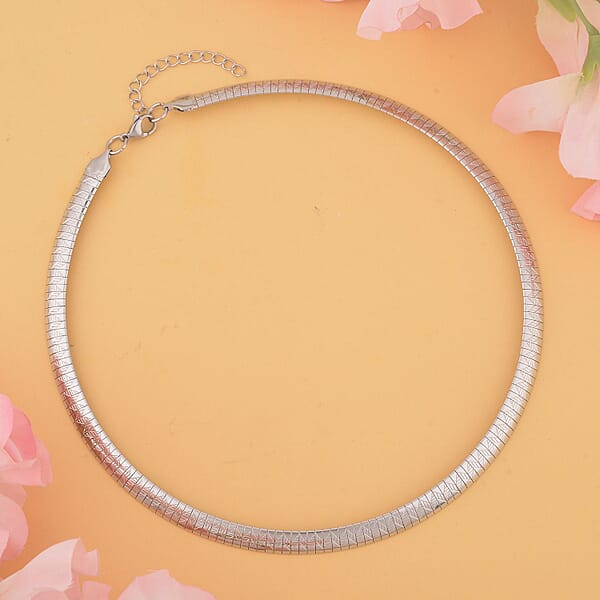 Shop Lc Omega Chain Necklace (18-20 Inches) In Stainless Steel Tarnish-Free Waterproof Sweat Proof Jewelry