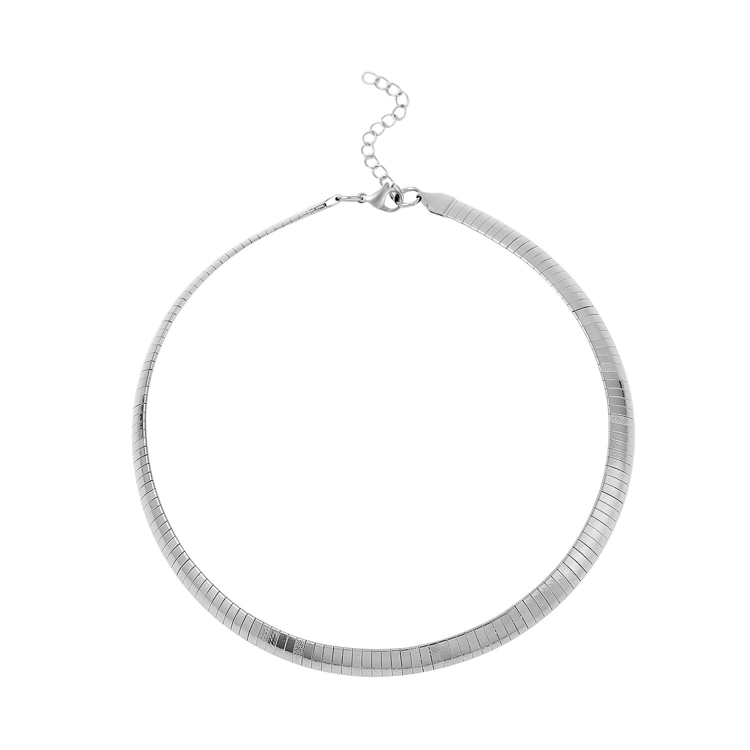 shop lc Omega Necklace in Stainless Steel 19.40 Grams 16-18 Inches