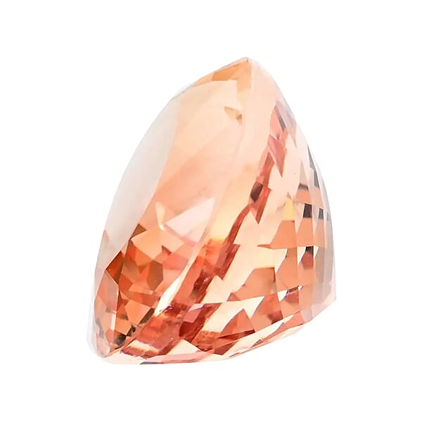Shop Lc One Of A Kind Certified & Appraised AAAA Marropino Morganite (Oval Free Size) 18.02 Ctw