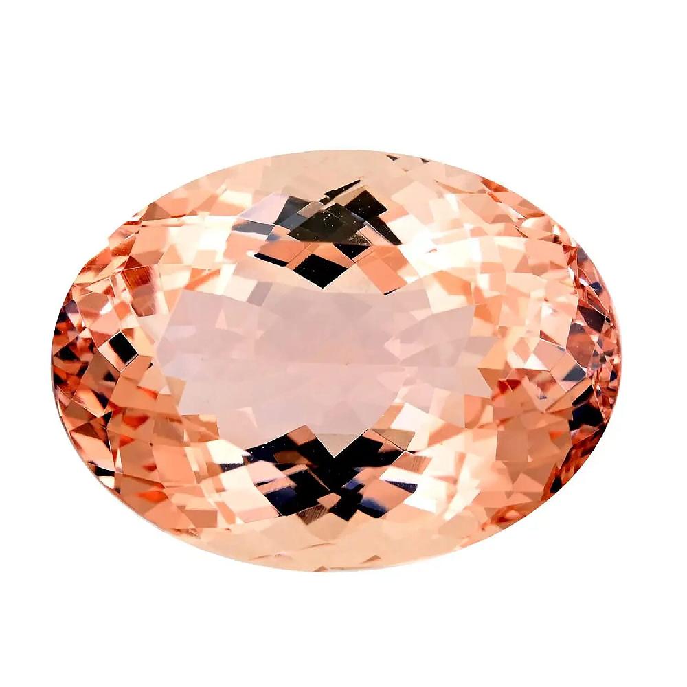 shop lc One Of A Kind Certified & Appraised AAAA Marropino Morganite (Oval Free Size) 18.02 ctw