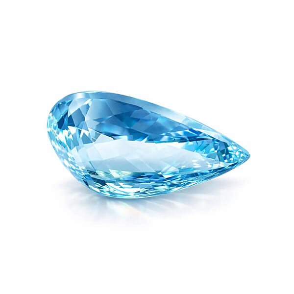 Shop Lc One Of A Kind Certified & Appraised AAAA Santa Maria Aquamarine (Pear Free Size) 4.42 Ctw